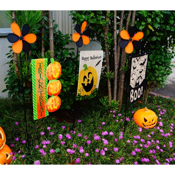 友愛玩具 風車付きフラッグデコレーション ハロウィンフラッグ(コウモリ) HW-1506 『ハロウィン 飾り付け カボチャ かわいい』 