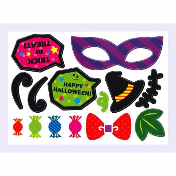 友愛玩具 デコレーションステッカー デコレーションステッカー(A4×2枚セット) HW-1713 『ハロウィン 飾り付け カボチャ かわいい』 