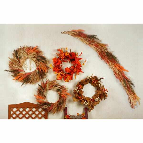 友愛玩具 ハーベストデコレーション ナチュラルリース45cm(ハーベスト) SA-1069M 『ハロウィン 飾り付け カボチャ かわいい』 