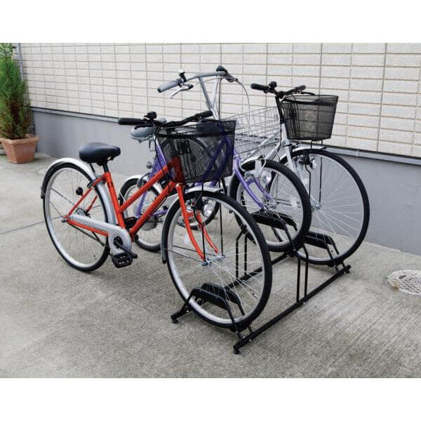 アイリスオーヤマ 自転車スタンド BYS-3 ブラック