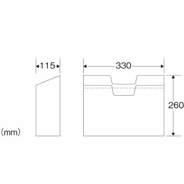 山崎産業(CONDOR) デスクサイドボックスP YW-113L-PC 