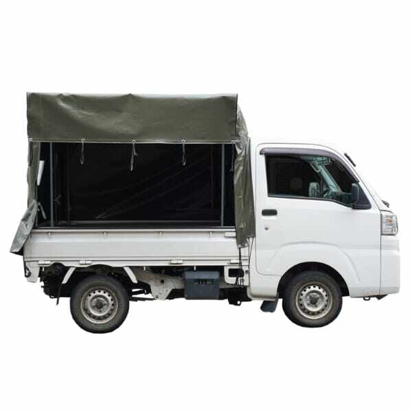 南榮工業 軽トラ幌セット KH-7OD オリーブドラブグリーン色