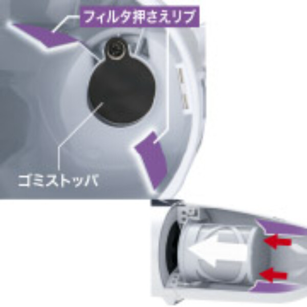 マキタ 充電式クリーナ カプセル式 CL281FDRFCW 白 バッテリ・充電器付き