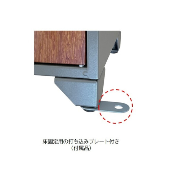 セトクラフト 宅配BOX付ポスト(GALVA) S22-0512 グレー＆チーク