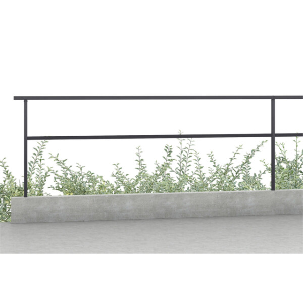 リクシル フェンスAL フレームフェンス T-8 笠木中間部(笠木中間用1本+笠木継手1個) アルミ形材/ダスクグレー