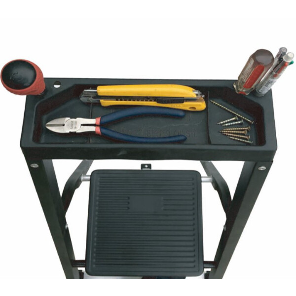 アルミス スチールフレーム幅広 ステップ踏み台5段 AH-5BK 