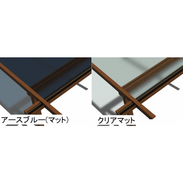 YKK YKKAP サザンテラス フレームタイプ+天井カーテン+操作フック棒セット メーターモジュール 600N／ｍ2 1.5間×4尺 熱線遮断ポリカ 後付け『 テラス屋根 サンシェードカーテン付き 』 