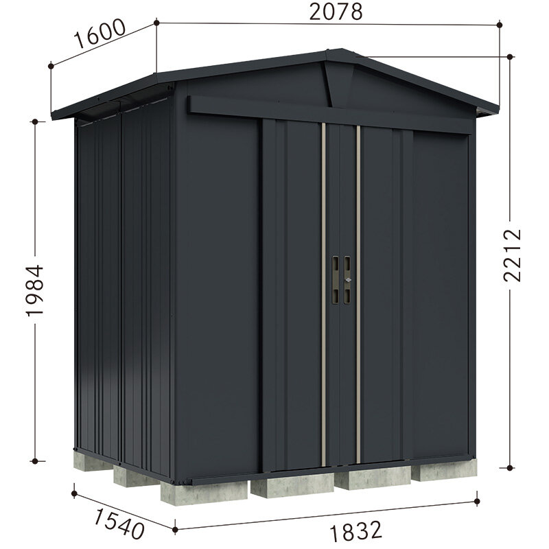 LSN-1815 田窪工業所 タクボ物置 三角屋根仕様ガーデニング物置 リジュー(LEISURE) 標準屋根 一般型:多雪型 
