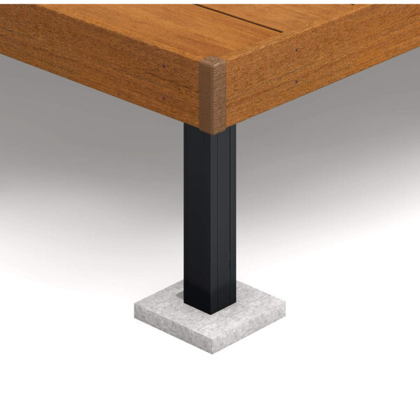 三協アルミ ヴィラウッド 人工木幕板仕様 標準束柱 1.0間×3尺 スタンダードタイプ