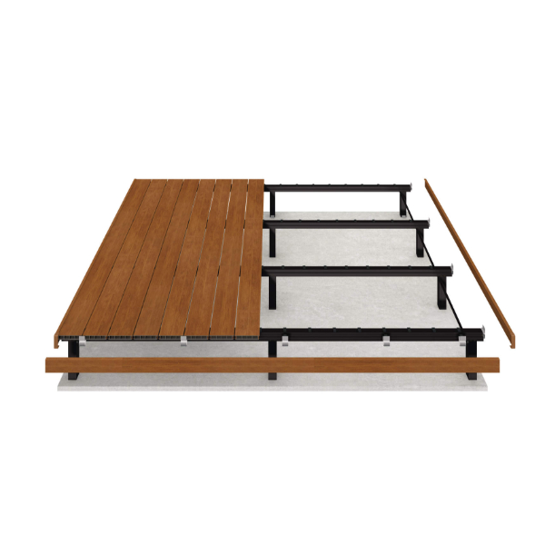 三協アルミ ヴィラウッド 人工木幕板仕様 標準束柱 3.5間×6尺 プレミアムタイプ