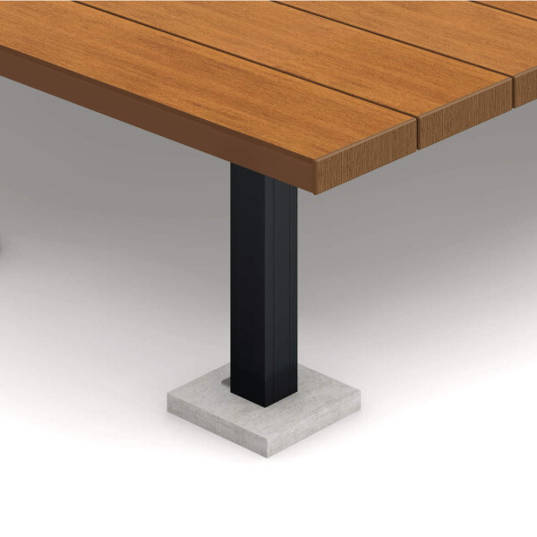 三協アルミ ヴィラウッド キャップ仕様 標準束柱 2.0間×3尺 スタンダードタイプ