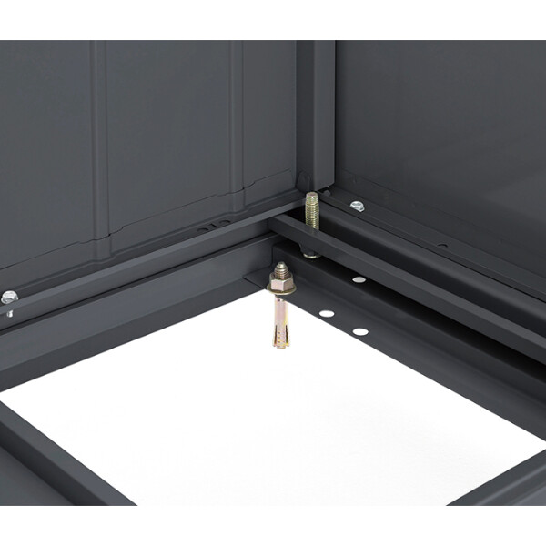 『配送は関東・東海限定』イナバ物置　MJX／シンプリー　MJX-219EF　全面棚タイプ　 フランネルグレー