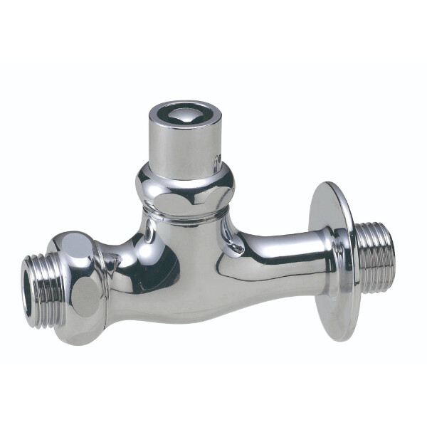 ニッコー 飾り蛇口 キー付ウェッジクロス N217 『ガーデン　流し台　ニッコーエクステリア』 クロームメッキ