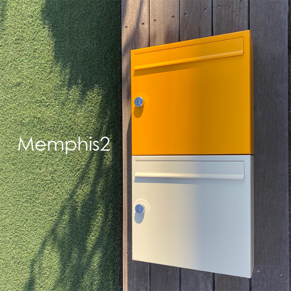 【本体のみ】 セキスイデザインワークス Memphis2 メンフィス2 左ロック AAFB16 『 ポスト 宅配ポスト 郵便受け メールボックス レターボックス 郵便入れ 宅配ボックス 』 メロンイエロー