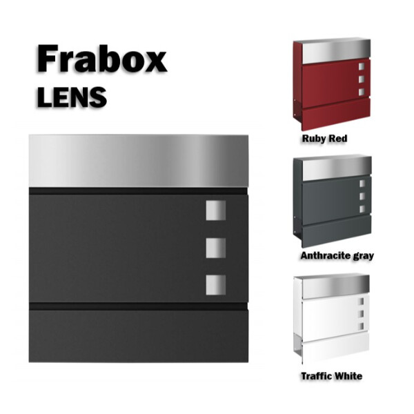 【本体のみ】【シリンダー錠付き】 セキスイデザインワークス Frabox LENS フラボックス ランス AAE110W 『 ポスト 宅配ポスト 郵便受け メールボックス レターボックス 郵便入れ 』 トラフィックホワイト