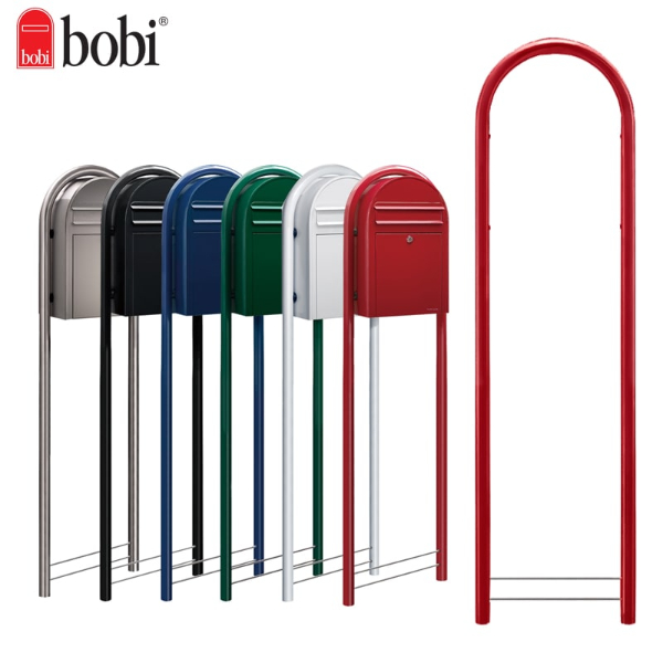 【本体+ポールセット】 セキスイデザインワークス bobi ボビ + ボビラウンド セット 『 ポスト 宅配ポスト 郵便受け メールボックス レターボックス 郵便入れ 宅配ボックス 』 ホワイト