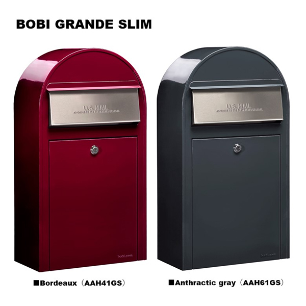 【本体のみ】【シリンダー錠付き】 セキスイデザインワークス bobi GRANDE SLIM ボビグランデスリム AAH61GS 『 ポスト 宅配ポスト 郵便受け メールボックス レターボックス 郵便入れ 宅配ボックス 』 アントラシットグレー
