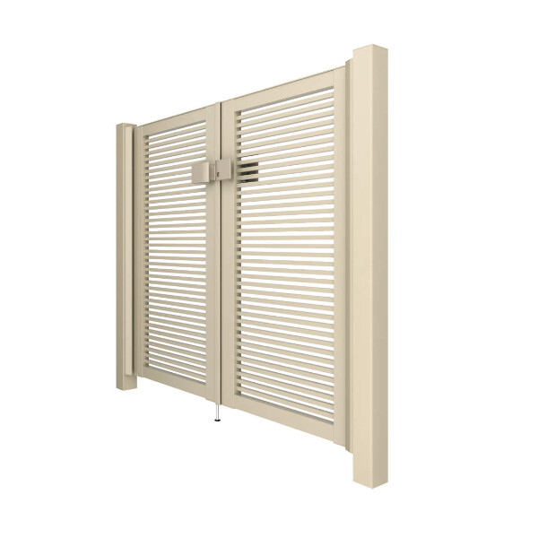 三協アルミ 形材門扉 マイスティMCE-Y1 両開き(内開き施工)セット 門柱タイプ 0910 900×1000 