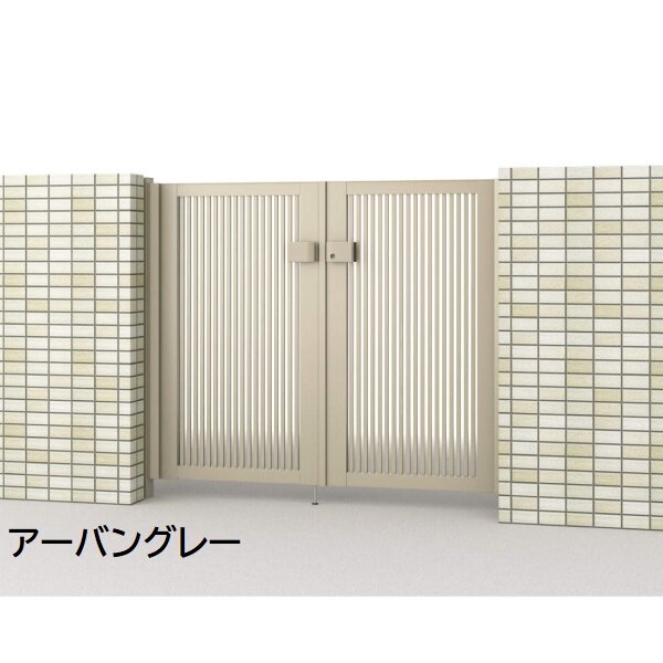 三協アルミ 形材門扉 マイスティMCE-T1 両開き(内開き施工)セット 門柱タイプ 0612 600×1200 