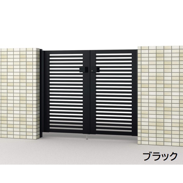 三協アルミ 形材門扉 マイスティMCE-Y2 両開き(内開き施工)セット 門柱タイプ 0612 600×1200 