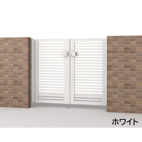 三協アルミ 形材門扉 マイスティMCE-Y2 両開き(内開き施工)セット 門柱タイプ 0612 600×1200 