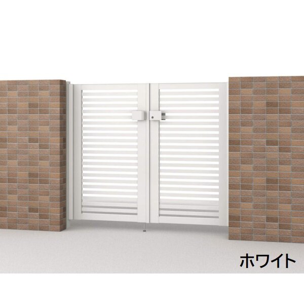 三協アルミ 形材門扉 マイスティMCE-Y2 両開き(内開き施工)セット 門柱タイプ 0912 900×1200 