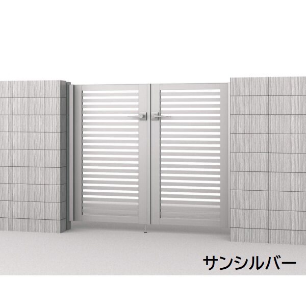 三協アルミ 形材門扉 マイスティMCE-Y2 片開き(内開き施工)セット 門柱タイプ 0610 600×1000 