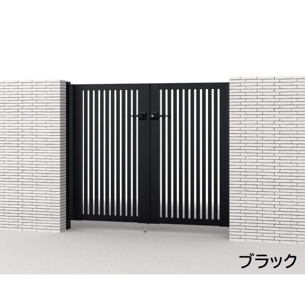 三協アルミ 形材門扉 マイスティMCE-T2 親子開き(内開き施工)セット 門柱タイプ (06･04)12 600･400×1200 