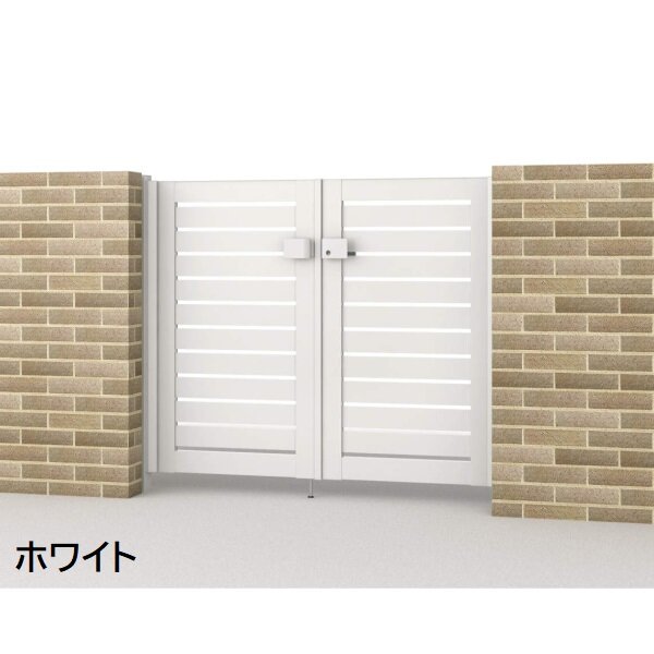 三協アルミ 形材門扉 マイスティMCE-Y3 両開き(内開き施工)セット 門柱タイプ 0712 700×1200 