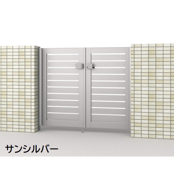 三協アルミ 形材門扉 マイスティMCE-Y3 両開き(内開き施工)セット 門柱タイプ 0812 800×1200 