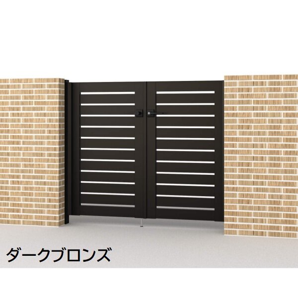 三協アルミ 形材門扉 マイスティMCE-Y3 両開き(内開き施工)セット 門柱タイプ 0912 900×1200 