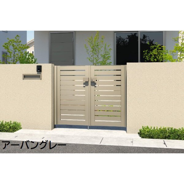 三協アルミ 形材門扉 マイスティMCE-Y3 片開き(内開き施工)セット 門柱タイプ 0712 700×1200 