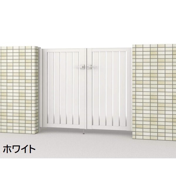 三協アルミ 形材門扉 マイスティMCE-T3 両開き(内開き施工)セット 門柱タイプ 0712 700×1200 