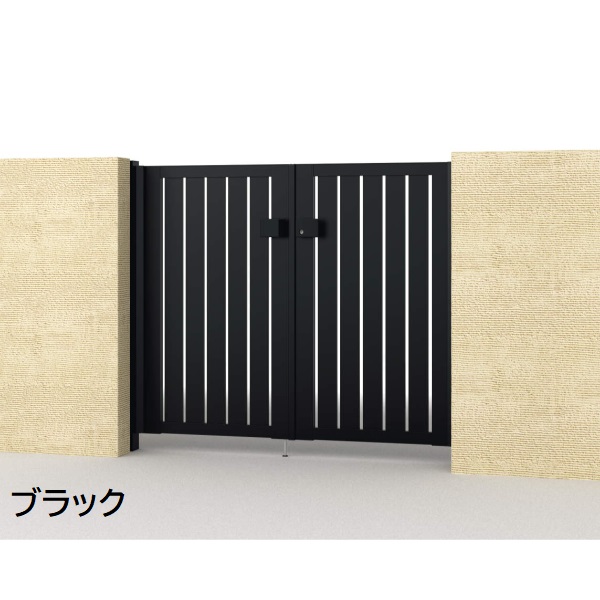 三協アルミ 形材門扉 マイスティMCE-T3 親子開き(内開き施工)セット 門柱タイプ (06･04)12 600･400×1200 
