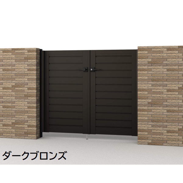 三協アルミ 形材門扉 マイスティMCE-YM 親子開き(内開き施工)セット 門柱タイプ (06･04)10 600･400×1000 