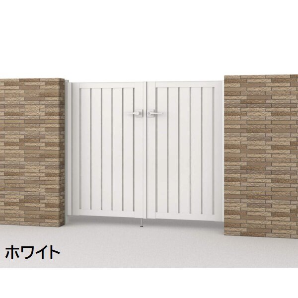 三協アルミ 形材門扉 マイスティMCE-TM 両開き(内開き施工)セット 門柱タイプ 0610 600×1000 