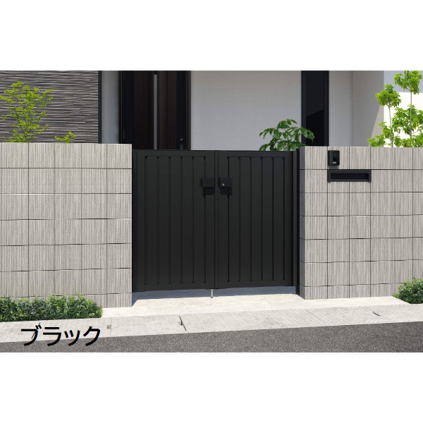 三協アルミ 形材門扉 マイスティMCE-TM 両開き(内開き施工)セット 門柱タイプ 0810 800×1000 