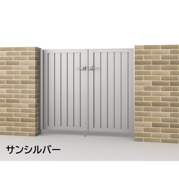 三協アルミ 形材門扉 マイスティMCE-TM 両開き(内開き施工)セット 門柱タイプ 0912 900×1200 