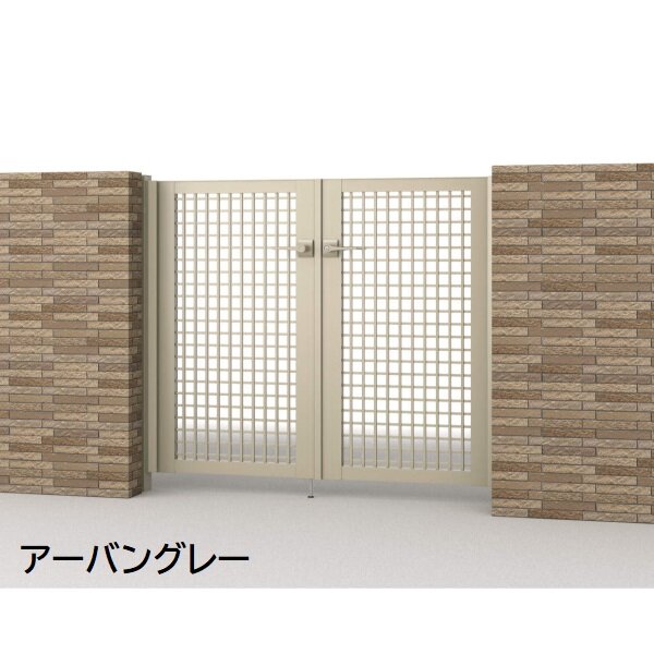 三協アルミ 形材門扉 マイスティMCE-TY 親子開き(内開き施工)セット 門柱タイプ (10･04)12 1000･400×1200 