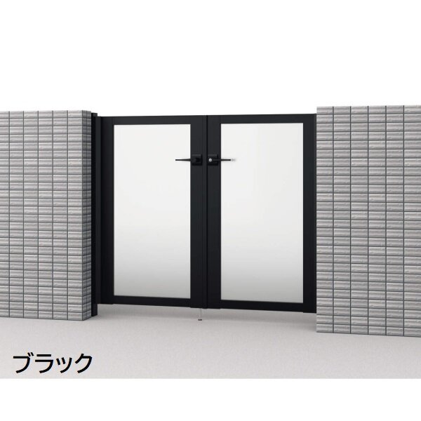 三協アルミ 形材門扉 マイスティMCE-SP 両開き(内開き施工)セット 門柱タイプ 0910 900×1000 