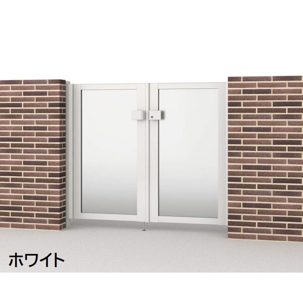 三協アルミ 形材門扉 マイスティMCE-SP 親子開き(内開き施工)セット 門柱タイプ (06･04)12 600･400×1200 