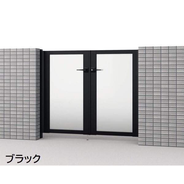 三協アルミ 形材門扉 マイスティMCE-SP 親子開き(内開き施工)セット 門柱タイプ (10･04)12 1000･400×1200 