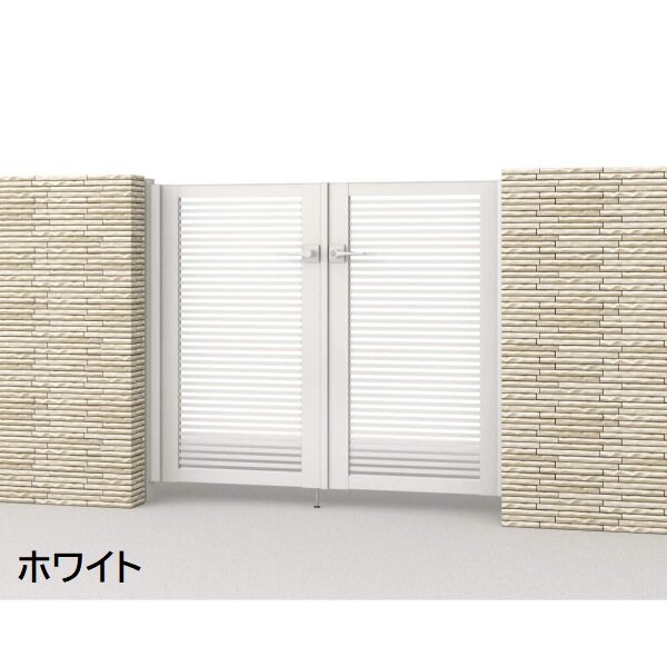 三協アルミ 形材門扉 マイスティMCE-Y1 (錠前:内蔵錠) 両開き(内開き施工)セット ベースプレートタイプ W06 H10 