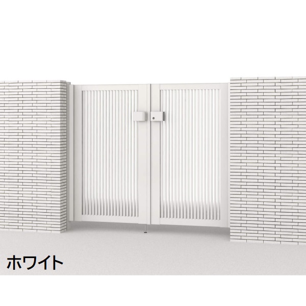 三協アルミ 形材門扉 マイスティMCE-T1 (錠前:内蔵錠) 親子開き(内開き施工)セット ベースプレートタイプ W08+04 H12 