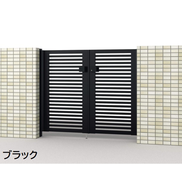三協アルミ 形材門扉 マイスティMCE-Y2 (錠前:内蔵錠) 親子開き(内開き施工)セット ベースプレートタイプ W06+04 H12 