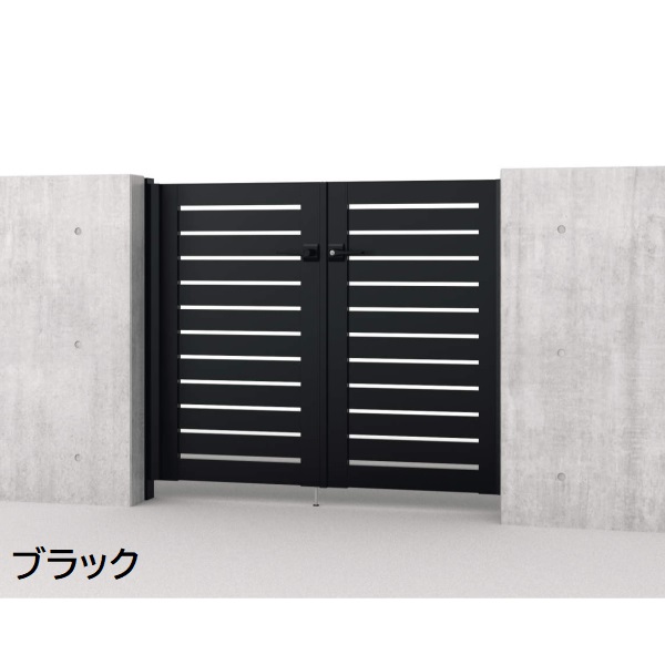 三協アルミ 形材門扉 マイスティMCE-Y3 (錠前:内蔵錠) 両開き(内開き施工)セット ベースプレートタイプ W06 H10 