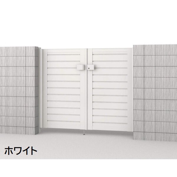 三協アルミ 形材門扉 マイスティMCE-YM (錠前:内蔵錠) 両開き(内開き施工)セット ベースプレートタイプ W07 H10 