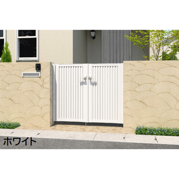 三協アルミ 形材門扉 マイスティMCE-TL (錠前:内蔵錠) 両開き(内開き施工)セット ベースプレートタイプ W09 H10 