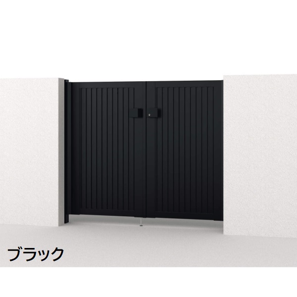 三協アルミ 形材門扉 マイスティMCE-TL (錠前:内蔵錠) 親子開き(内開き施工)セット ベースプレートタイプ W06+04 H10 