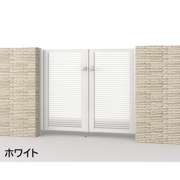 三協アルミ 形材門扉 マイスティMCE-Y1 (錠前:タッチ錠) 親子開き(内開き施工)セット ベースプレートタイプ W06+04 H10 